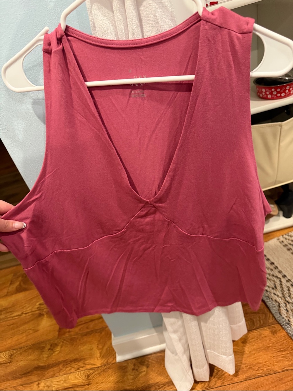 a new day Sleeveless V-Neck Tank in Dusty Rose
